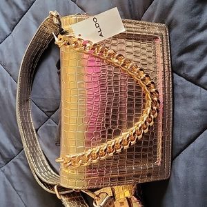 Aldo Gold Metallic Bag